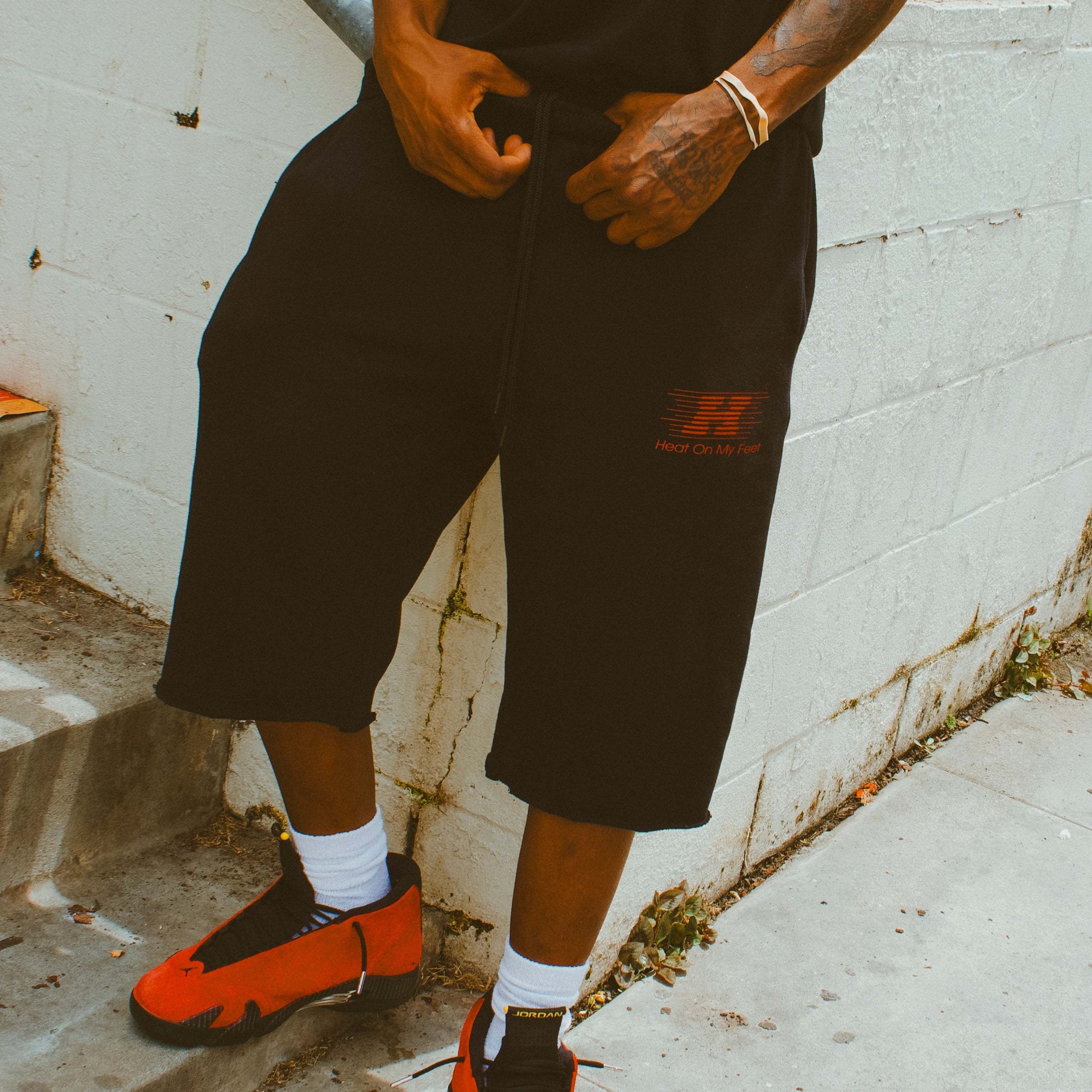 WRKMEN ELONGATED SWEATSHORTS